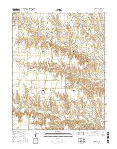 Shields SE Kansas Current topographic map, 1:24000 scale, 7.5 X 7.5 Minute, Year 2015