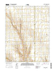 Shirley Creek Kansas Current topographic map, 1:24000 scale, 7.5 X 7.5 Minute, Year 2015