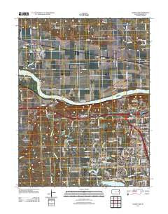 Silver Lake Kansas Historical topographic map, 1:24000 scale, 7.5 X 7.5 Minute, Year 2012