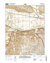 Silver Lake Kansas Current topographic map, 1:24000 scale, 7.5 X 7.5 Minute, Year 2016