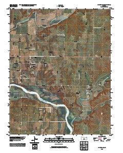 Silverdale Kansas Historical topographic map, 1:24000 scale, 7.5 X 7.5 Minute, Year 2010