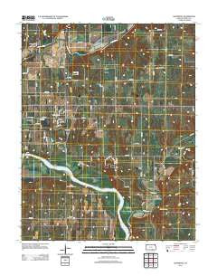 Silverdale Kansas Historical topographic map, 1:24000 scale, 7.5 X 7.5 Minute, Year 2012