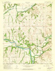 Silverdale Kansas Historical topographic map, 1:24000 scale, 7.5 X 7.5 Minute, Year 1965