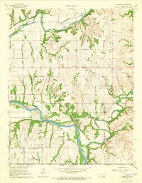 Silverdale Kansas Historical topographic map, 1:24000 scale, 7.5 X 7.5 Minute, Year 1965