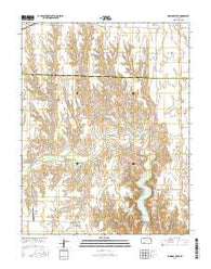 Simmons Creek Kansas Current topographic map, 1:24000 scale, 7.5 X 7.5 Minute, Year 2016