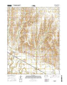 Simpson Kansas Current topographic map, 1:24000 scale, 7.5 X 7.5 Minute, Year 2015