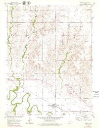 Simpson Kansas Historical topographic map, 1:24000 scale, 7.5 X 7.5 Minute, Year 1953