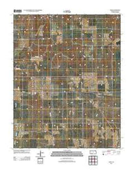 Sitka Kansas Historical topographic map, 1:24000 scale, 7.5 X 7.5 Minute, Year 2012