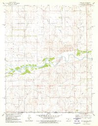 Sitka SW Kansas Historical topographic map, 1:24000 scale, 7.5 X 7.5 Minute, Year 1979