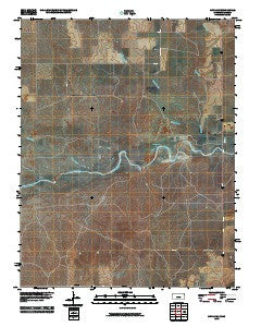 Sitka SW Kansas Historical topographic map, 1:24000 scale, 7.5 X 7.5 Minute, Year 2010