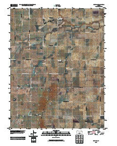 Smolan Kansas Historical topographic map, 1:24000 scale, 7.5 X 7.5 Minute, Year 2009
