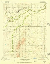 Smolan Kansas Historical topographic map, 1:24000 scale, 7.5 X 7.5 Minute, Year 1955