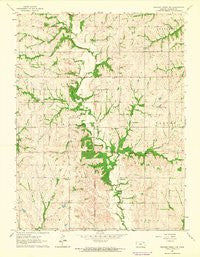 Soldier Creek NW Kansas Historical topographic map, 1:24000 scale, 7.5 X 7.5 Minute, Year 1964