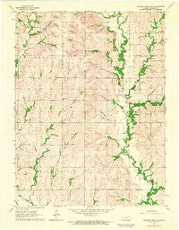 Soldier Creek SW Kansas Historical topographic map, 1:24000 scale, 7.5 X 7.5 Minute, Year 1964