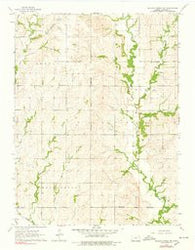 Soldier Creek SW Kansas Historical topographic map, 1:24000 scale, 7.5 X 7.5 Minute, Year 1964