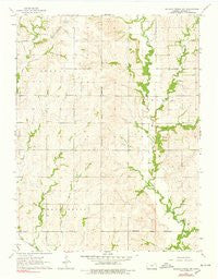 Soldier Creek SW Kansas Historical topographic map, 1:24000 scale, 7.5 X 7.5 Minute, Year 1964