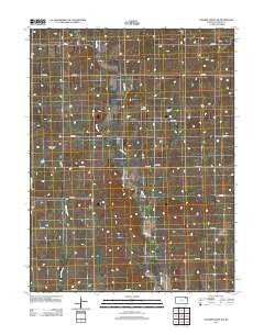 Soldier Creek NW Kansas Historical topographic map, 1:24000 scale, 7.5 X 7.5 Minute, Year 2012