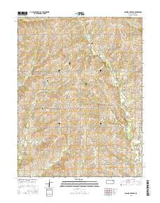 Soldier Creek SE Kansas Current topographic map, 1:24000 scale, 7.5 X 7.5 Minute, Year 2016