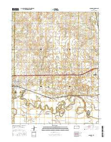Solomon Kansas Current topographic map, 1:24000 scale, 7.5 X 7.5 Minute, Year 2015