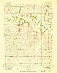 Solomon Rapids Kansas Historical topographic map, 1:24000 scale, 7.5 X 7.5 Minute, Year 1953