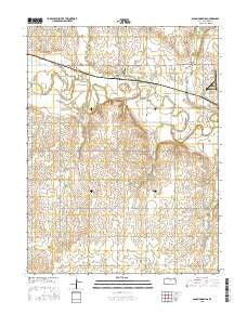 Solomon Rapids Kansas Current topographic map, 1:24000 scale, 7.5 X 7.5 Minute, Year 2015