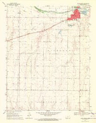 South Dodge Kansas Historical topographic map, 1:24000 scale, 7.5 X 7.5 Minute, Year 1969
