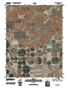 South Flats Kansas Historical topographic map, 1:24000 scale, 7.5 X 7.5 Minute, Year 2009
