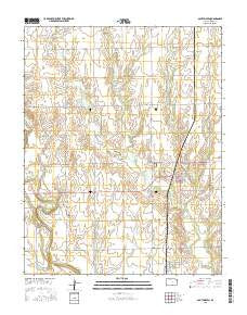 South Haven Kansas Current topographic map, 1:24000 scale, 7.5 X 7.5 Minute, Year 2015