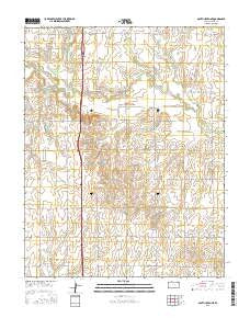 South Haven NE Kansas Current topographic map, 1:24000 scale, 7.5 X 7.5 Minute, Year 2015