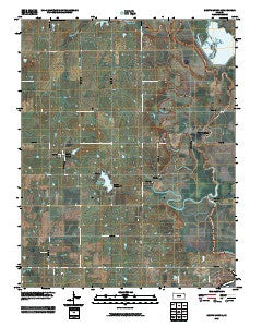 South Mound Kansas Historical topographic map, 1:24000 scale, 7.5 X 7.5 Minute, Year 2010