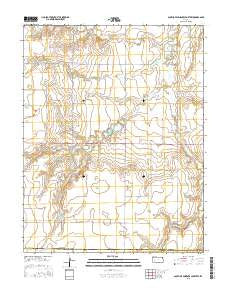 South of Eminence Cemetery Kansas Current topographic map, 1:24000 scale, 7.5 X 7.5 Minute, Year 2015