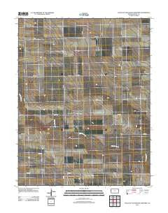 South of Stockholm Cemetery Kansas Historical topographic map, 1:24000 scale, 7.5 X 7.5 Minute, Year 2012
