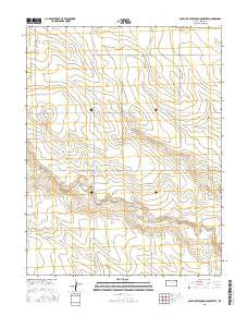 South of Stockholm Cemetery Kansas Current topographic map, 1:24000 scale, 7.5 X 7.5 Minute, Year 2015