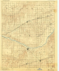 Spearville Kansas Historical topographic map, 1:125000 scale, 30 X 30 Minute, Year 1892