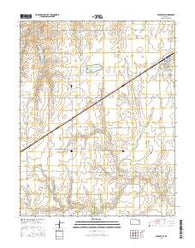 Spearville Kansas Current topographic map, 1:24000 scale, 7.5 X 7.5 Minute, Year 2015