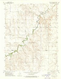 Spearville NE Kansas Historical topographic map, 1:24000 scale, 7.5 X 7.5 Minute, Year 1972