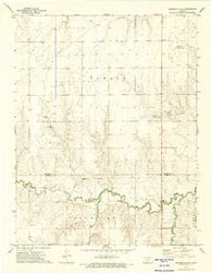 Spearville NW Kansas Historical topographic map, 1:24000 scale, 7.5 X 7.5 Minute, Year 1972