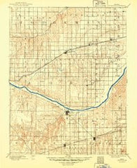 Spearville Kansas Historical topographic map, 1:125000 scale, 30 X 30 Minute, Year 1894