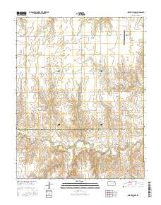 Spearville NW Kansas Current topographic map, 1:24000 scale, 7.5 X 7.5 Minute, Year 2015