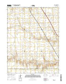 Spica Kansas Current topographic map, 1:24000 scale, 7.5 X 7.5 Minute, Year 2015