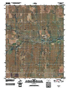Spivey Kansas Historical topographic map, 1:24000 scale, 7.5 X 7.5 Minute, Year 2009