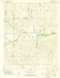 Spivey Kansas Historical topographic map, 1:24000 scale, 7.5 X 7.5 Minute, Year 1973