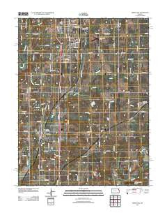 Spring Hill Kansas Historical topographic map, 1:24000 scale, 7.5 X 7.5 Minute, Year 2012
