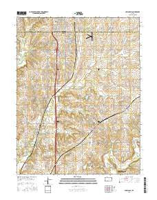Spring Hill Kansas Current topographic map, 1:24000 scale, 7.5 X 7.5 Minute, Year 2015