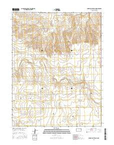 Spring Valley Ranch Kansas Current topographic map, 1:24000 scale, 7.5 X 7.5 Minute, Year 2015