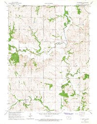 St Benedict Kansas Historical topographic map, 1:24000 scale, 7.5 X 7.5 Minute, Year 1966
