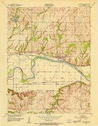 St George Kansas Historical topographic map, 1:24000 scale, 7.5 X 7.5 Minute, Year 1953