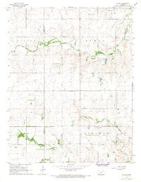 St Leo Kansas Historical topographic map, 1:24000 scale, 7.5 X 7.5 Minute, Year 1966