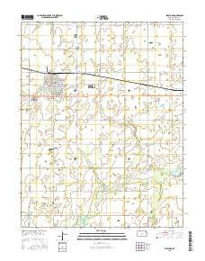 Stafford Kansas Current topographic map, 1:24000 scale, 7.5 X 7.5 Minute, Year 2015