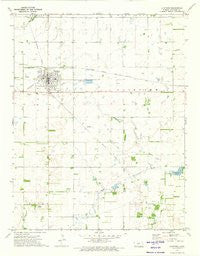 Stafford Kansas Historical topographic map, 1:24000 scale, 7.5 X 7.5 Minute, Year 1971